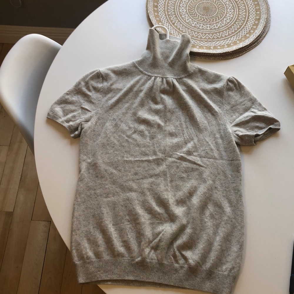 100% Cashmere Turtleneck T Shirt